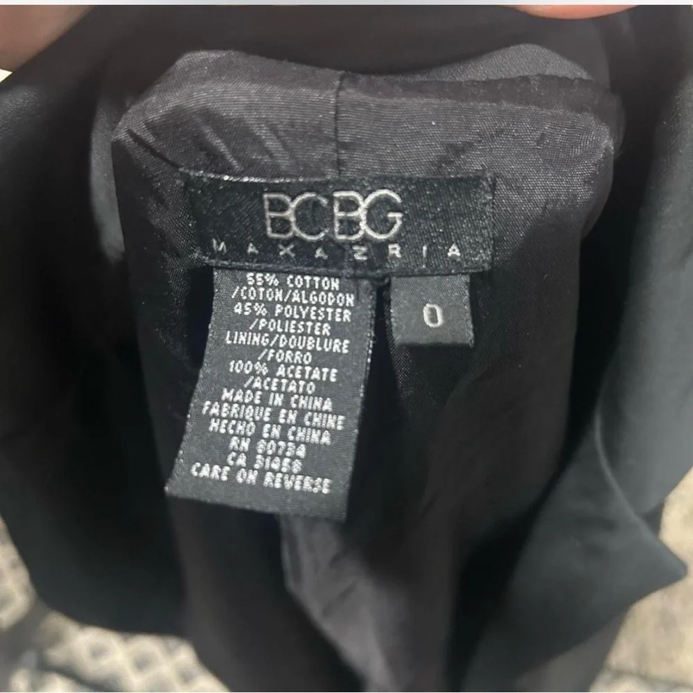 BCBG Black trench coat with button detail #trenchcoat #black #formal